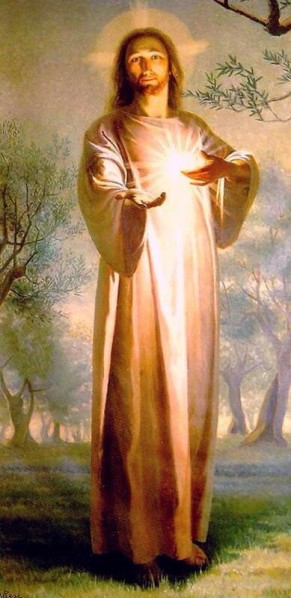 Conversations avec Dieu - Psaumes - Paroles de Saints - Page 7 Jesus-coeur-lumineux-parousie-over-blog-fr