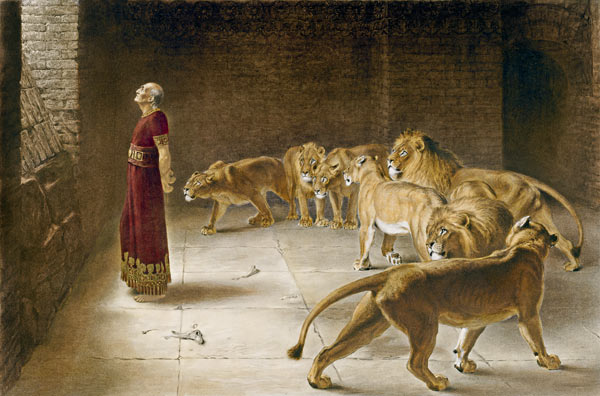 Si nous sommes humbles Dieu ne nous abandonnera jamais Daniel-fosse-aux-lions