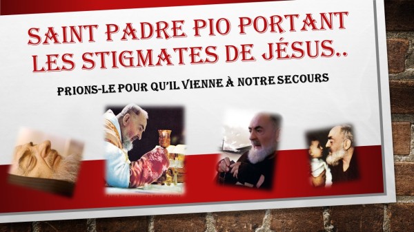 Saint Padre Pio portant les plaies de Notre Seigneur Jésus-Christ  Padre-pio-1