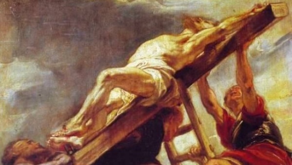 atroce - La mort divine, atroce et scientifique de Jésus pour notre Salut ✟ Comme Il a souffert ! Passion-jc3a9sus-raising-of-the-cross-cropped